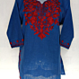 Women Embroidered Pure Cotton Short Kurta  