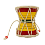 Handcrafted Multicolored Wooden Damroo