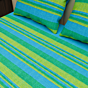 Striped Double Cotton Bedsheet with Pillow Covers