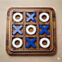 den tic-tac-toe game, handmade tic tac toe, artisan crafted game, noughts and crosses wooden board, solid wood board game, laser-cut wooden game, family board games, kids wooden games, toys for kids india, classic family game, coffee table decor game, fun