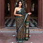 SUMUKHI HANDBLOCK PREMIUM LINEN SAREE WITH BLOUSE