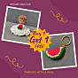 Crochet Doll Gift Set -  Buy one Doll  - Get one Watermelon Keychain Free   