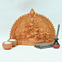Handcrafted Goddess Durga Family Idol with Puja Kit | 24.5x3x19 cm