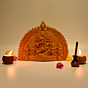 Handcrafted Goddess Durga Family Idol with Puja Kit | 24.5x3x19 cm