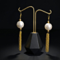 Pearl & Bead Dangle Earrings