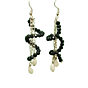 Black & White Teardrop Earrings