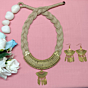 Tribal-Boho Jute Necklace Set