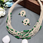 Jute & Beaded Necklace Set