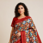 Pochampally Ikat Red Saree