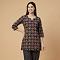 Handcrafted Elephant Motif Short Kurti | Medium: 38