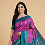 Handwoven Gollabhama Pink Saree
