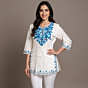 Women Embroidered Pure Cotton short Kurta