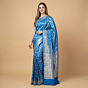 Pure Banarasi Handloom Katan Silk Saree | Blue