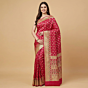 Handloom Banarasi Meenakari Katan Red Silk Saree