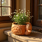 Terracotta Duck Shape Planter