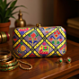 Block-Print Clutch for Women