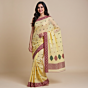 Bengal Handloom Cotton Tangail Cream Saree