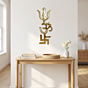 Brass Trishul Om Wall Hanging KBH01618