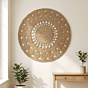 Handcrafted Jute Round Wall Hanging | 50x2x50 Inches