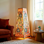 Multicoloured Handmade Printed Floor Lamp