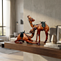 Handcrafted Leather Camel Figurine | Set of 2