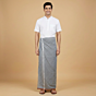 Handloom Pure Cotton Grey Lungi