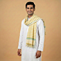 Handloom Cotton Yellow Striped Gamcha | 66 x 33 Inches