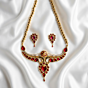 Handcrafted Red Necklace Set