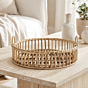 Handcrafted Rattan Round Tray