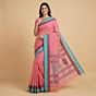 Exclusive Bengal Handloom Cotton Saree | Pink | 5.5 meters