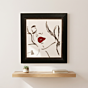 Feminine Grace Lip Lady Quilled Portrait Frame
