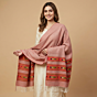 Handloom Women's Kullu Wool Stole|Red