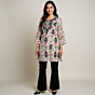 Women Embroidered Pure Cotton Multicolor Straight Kurta  
