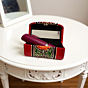 Handcrafted Leather Lipstick Case with Mirror