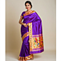 Handloom Paithani Silk Purple Saree