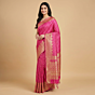 Pure Handloom Banarasi Katan Silk Saree | Pink