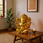 BRASS GANESH SITTING 8 INCH