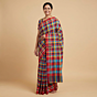 Handloom Checkered Mutlicolour Gamcha Saree with Blouse