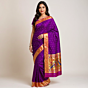 Pure silk Dabal Muniya Border Fancy pallu doller butta Paithani Saree