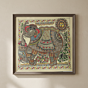 Handcrafted Elephant Madhubani Painting