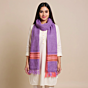 Handwoven Purple Kullu Wool Shawl