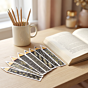 Handcrafted Pencil-Shaped Bookmarks | Set of 7 | 12.5x2.5 cm