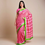 Bengal Garad Pink Mulberry Silk Saree