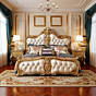 Royal King Bed with Side Tables