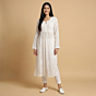 Handcrafted White Chikankari Long Kurti | XXL