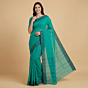 Bengal Handloom Cotton Saree |Teal