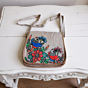 Hand-Painted Jute Sling Bag