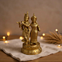 Goddess & God RADHA KRISHNA Idol - Big - Home Decor - Brass Item