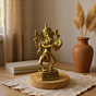 Handcrafted Dancing Ganesha with Dafli Brass Showpiece | Bengal Dokra Craft