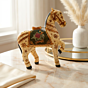 Bone Crafted Horse Showpiece | 11"x11"x3"